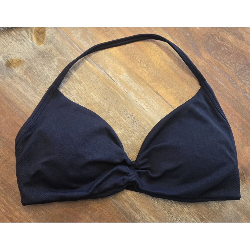 Small/Petite Women’s Black Halter Sports Bra Wireless Workout Bralette Padded